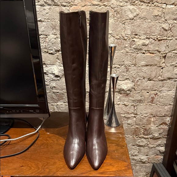 Cole Haan Clarice Dark Brown Heeled Boots - Picture 3 of 5